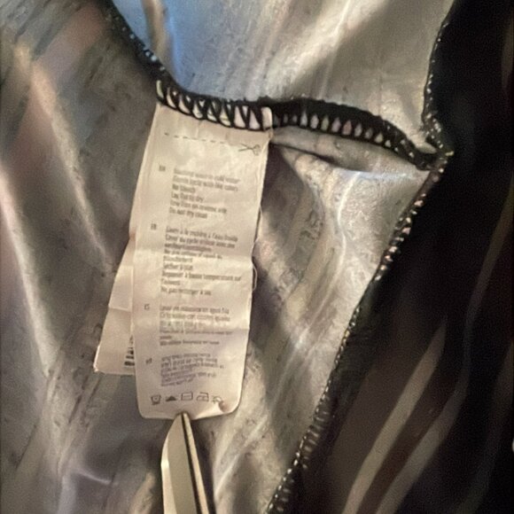 Active wear Royal Blue Gray stripe Urban zip up Sweater Girls Size L  - 14/16 - Picture 8 of 13